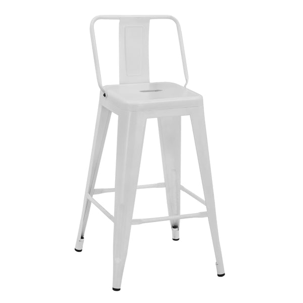 Бар стол  MELITA про бял мат 43x43x78см