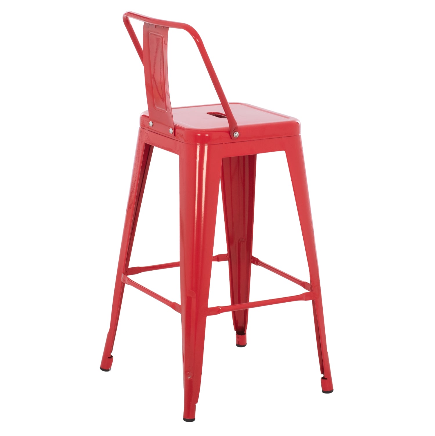 Бар стол  MELITA про червен 43x43x88см