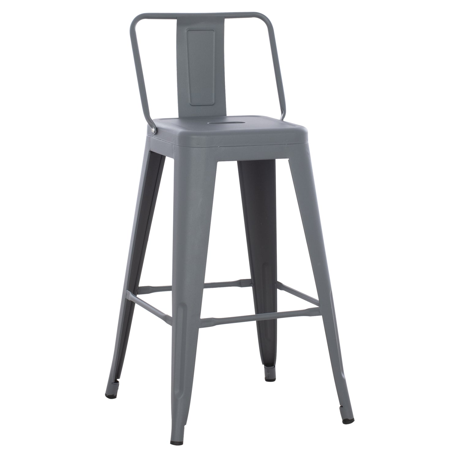 Бар стол  MELITA про сив 43x43x88см