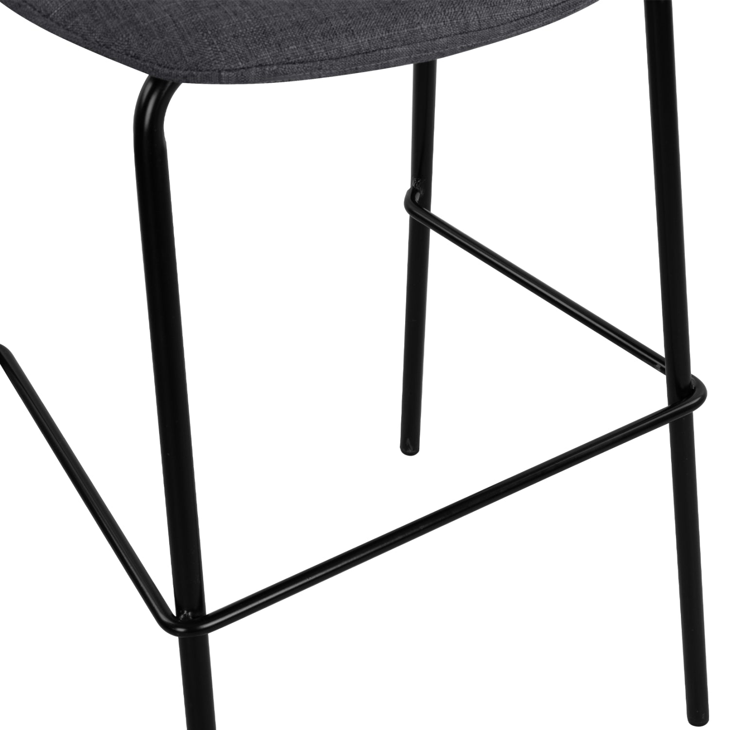 Бар стол VINCENT сив цвят 47x46x104