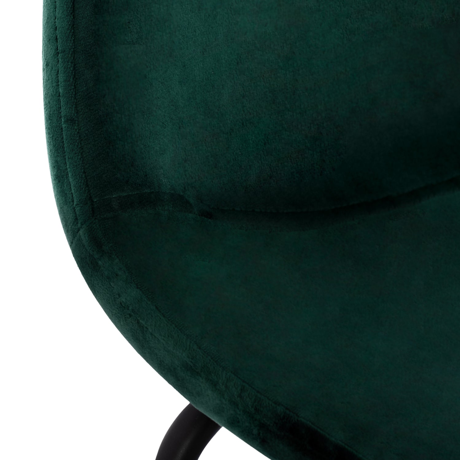 Бар стол VINCENT кадифе зелен цвят