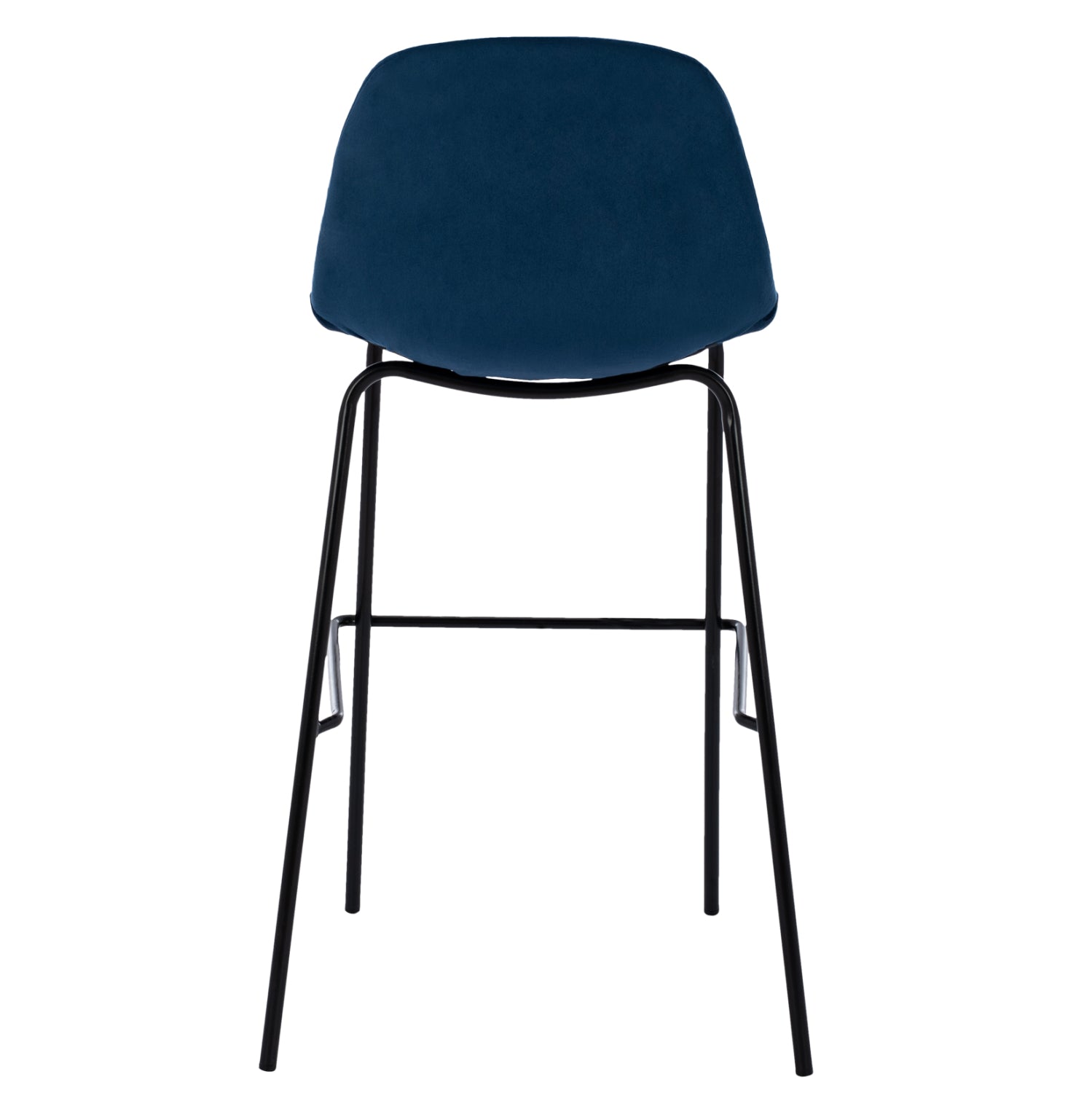 Бар стол VINCENT кадифе син цвят