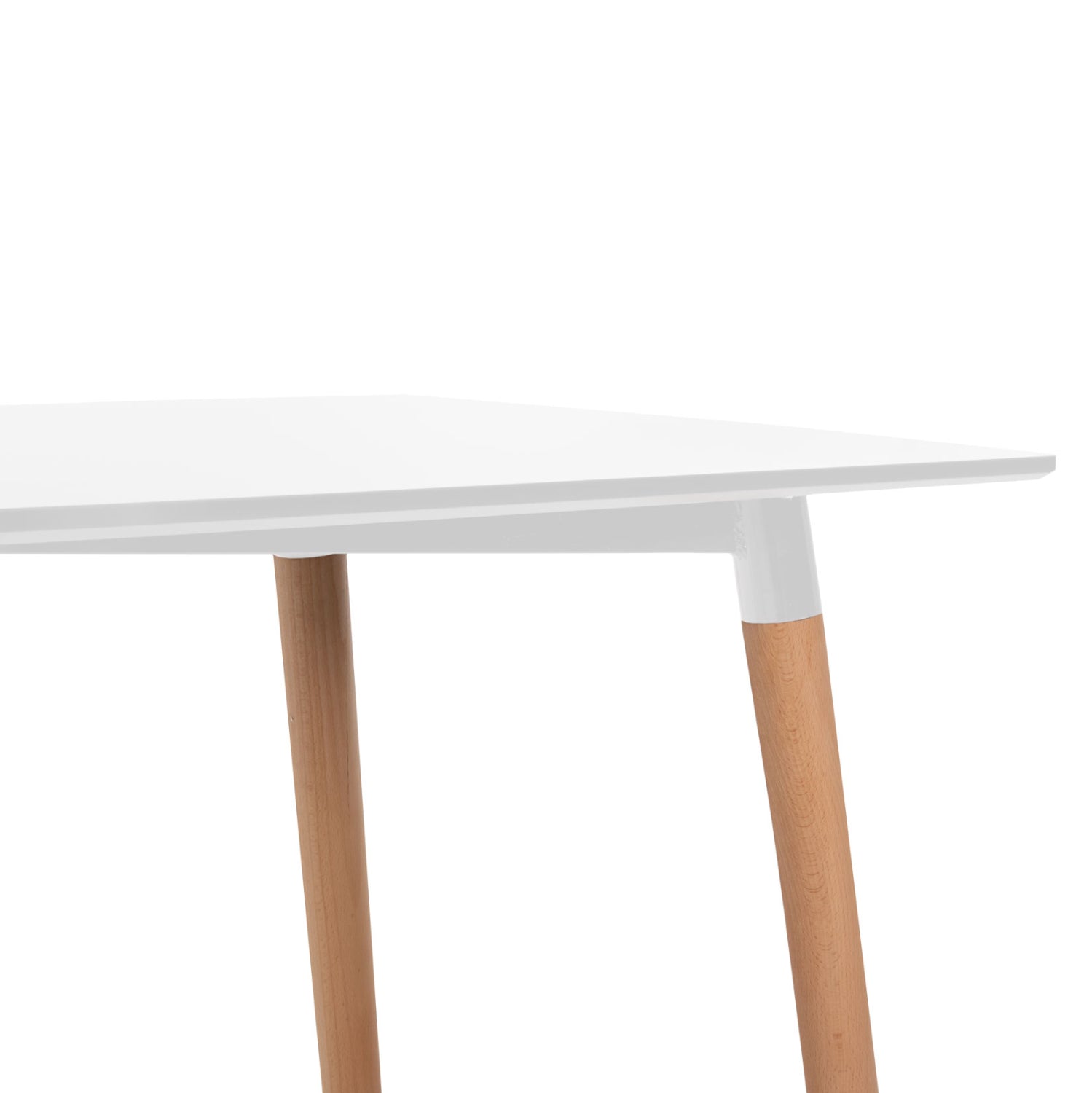 Трапезна маса Тони бял-естествен цвят  120Χ60X74см