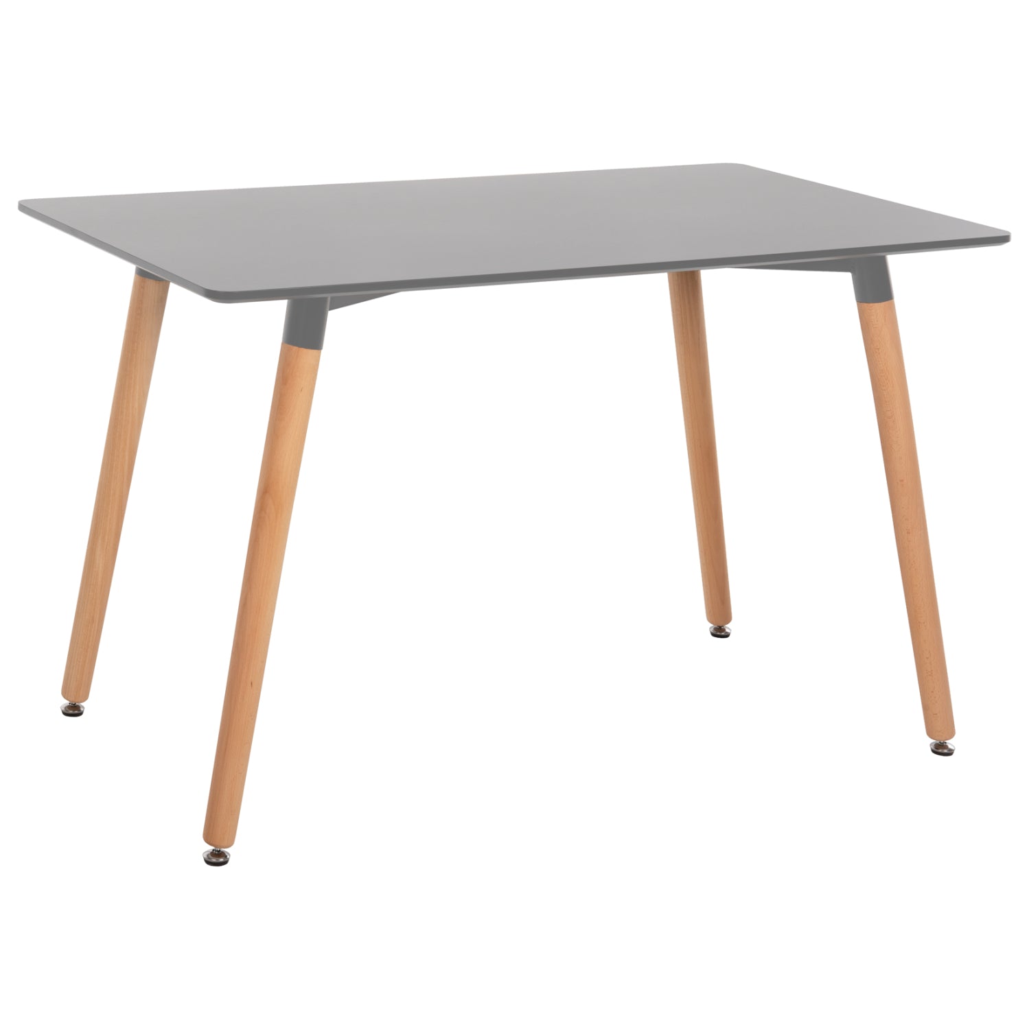 Трапезна маса Тони сив-естествен цвят 120Χ60X74см