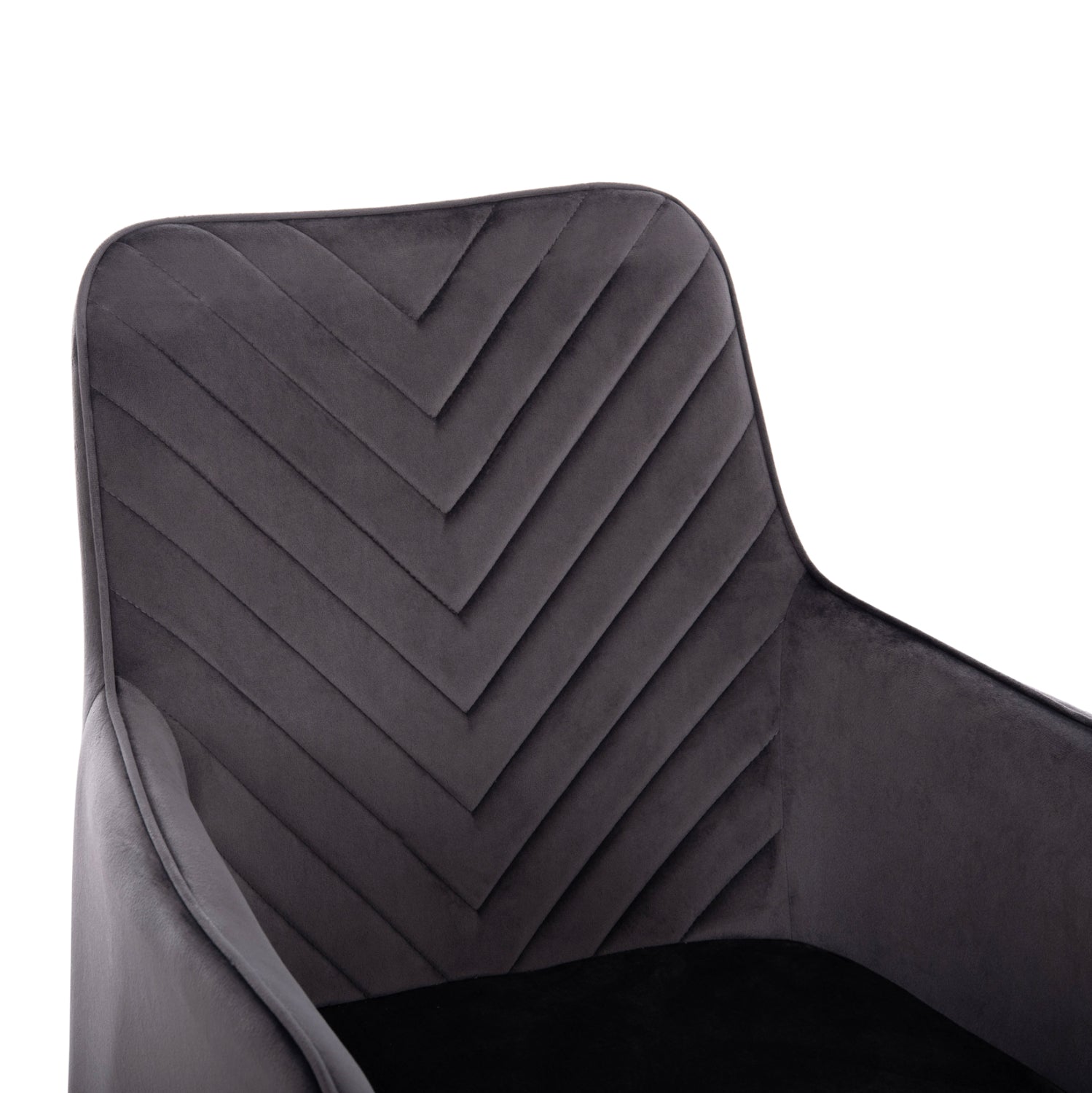 Трапезен стол  LATRELL  сив цвят  55x57x84см