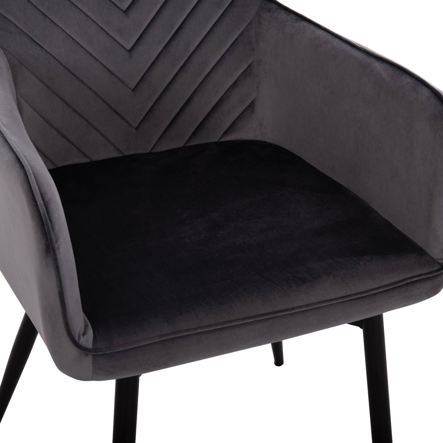 Трапезен стол  LATRELL  сив цвят  55x57x84см