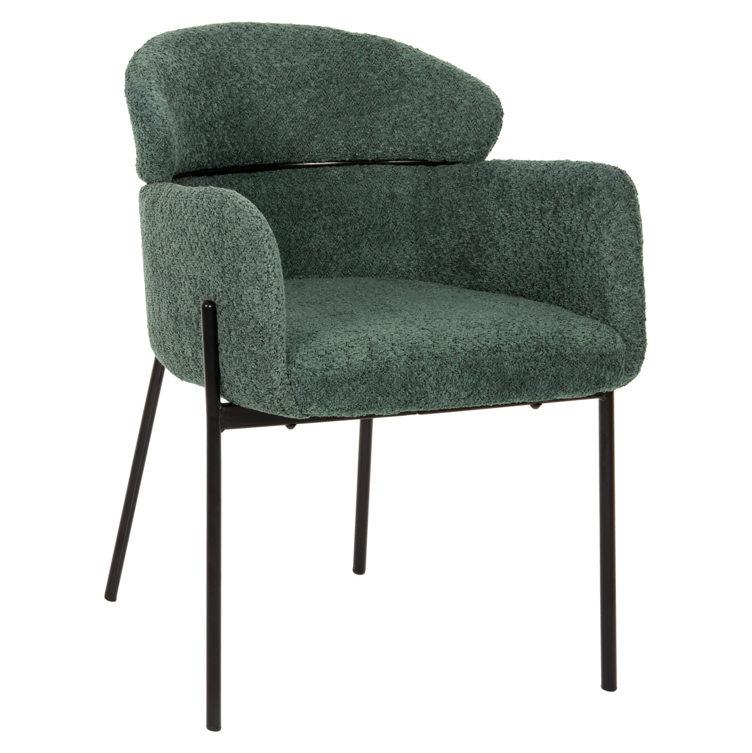 Кресло WOLF букле цвят зелен петрол