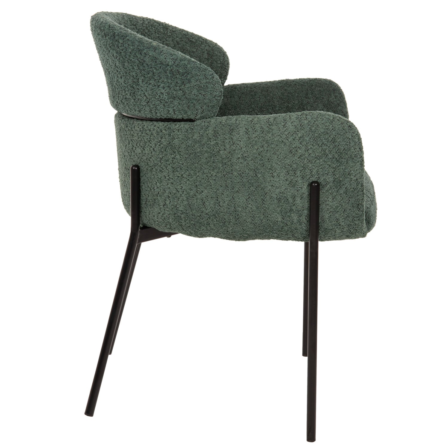 Кресло WOLF букле цвят зелен петрол