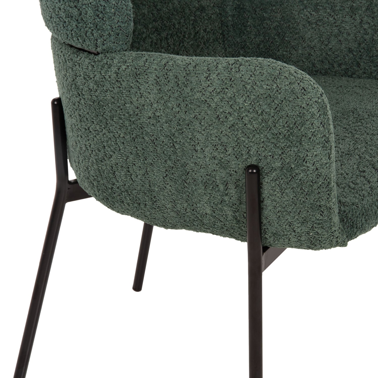 Кресло WOLF букле цвят зелен петрол