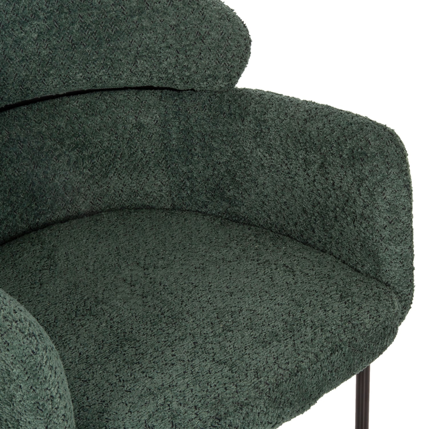 Кресло WOLF букле цвят зелен петрол