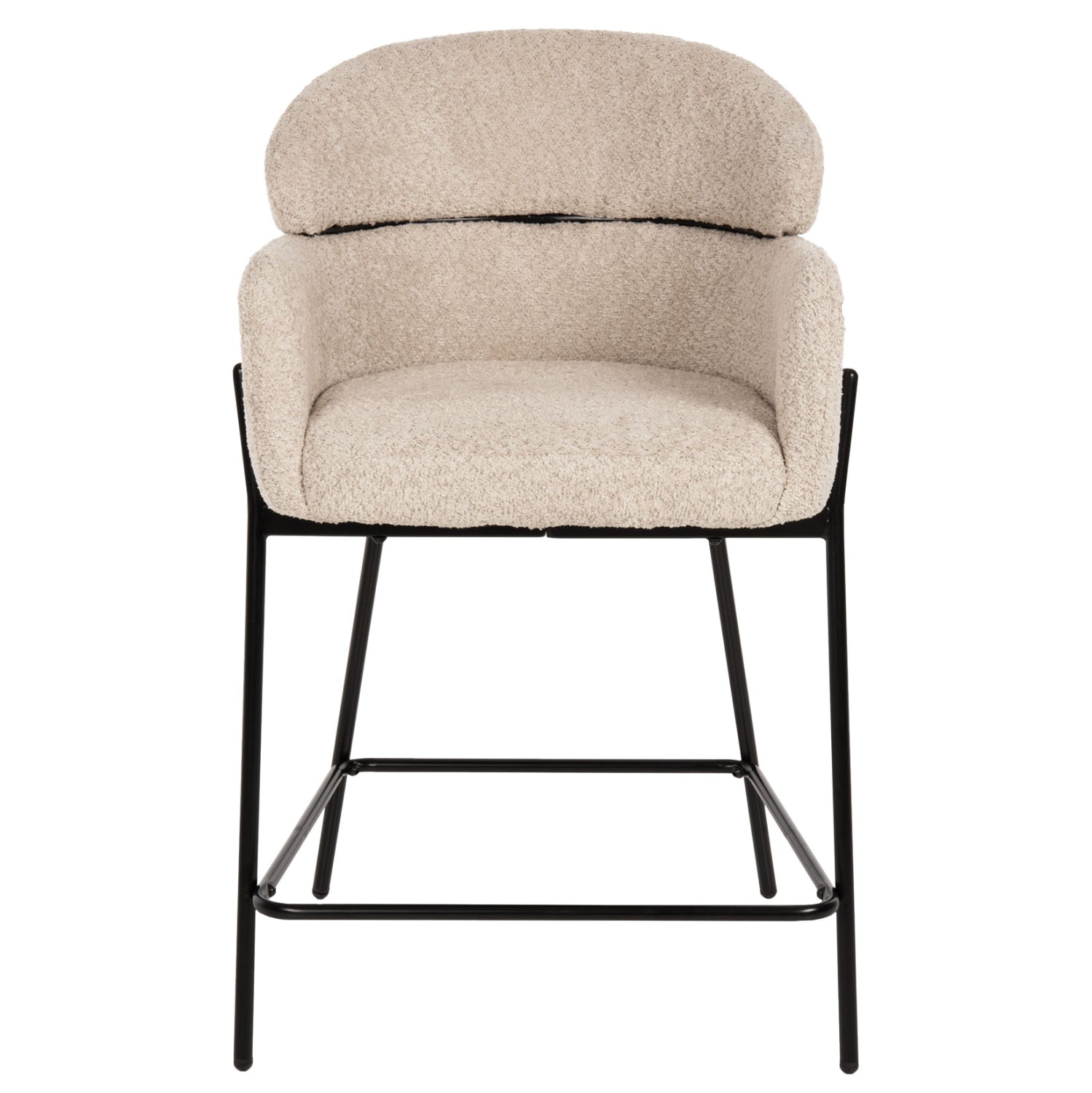 Бар стол волф букле цвят екрю