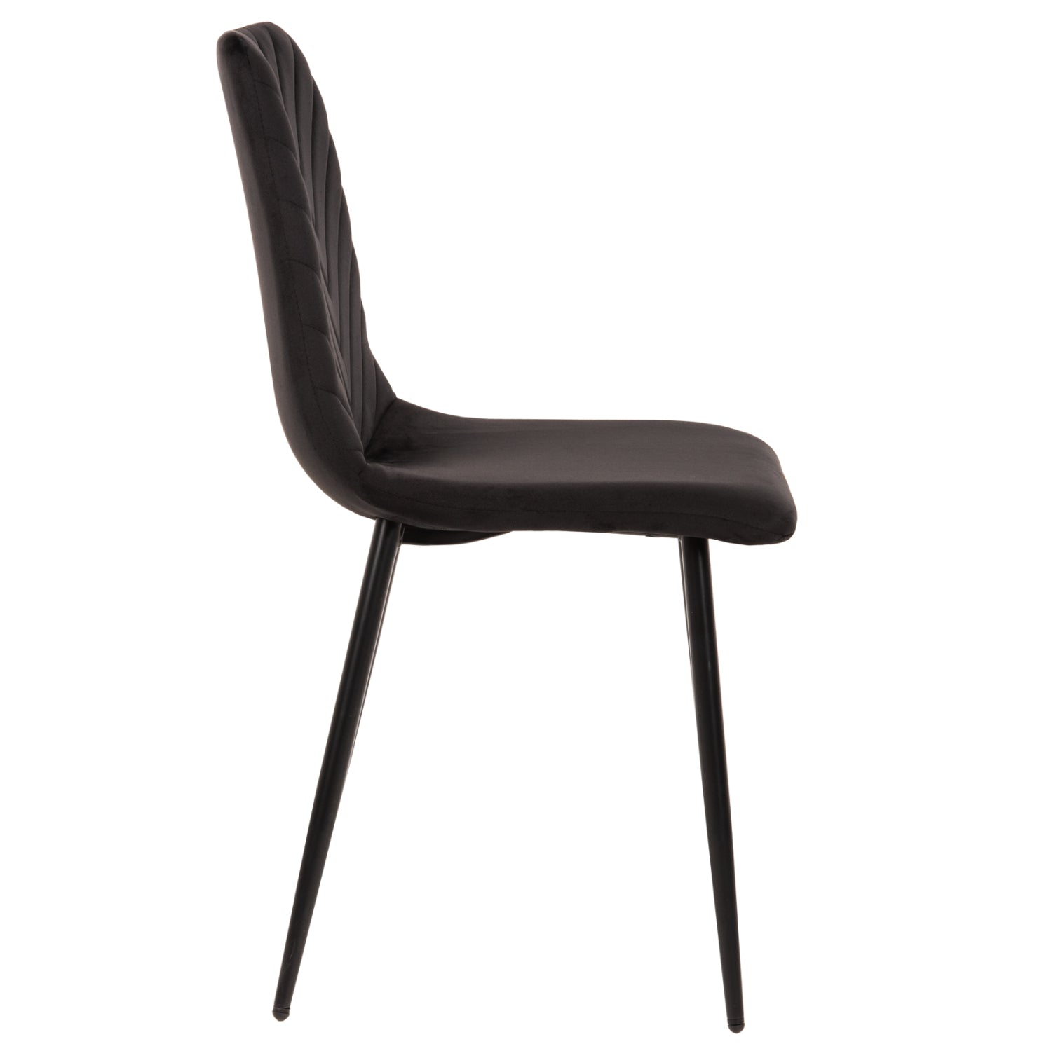 Стол Латрел черен цвят  43x54x88