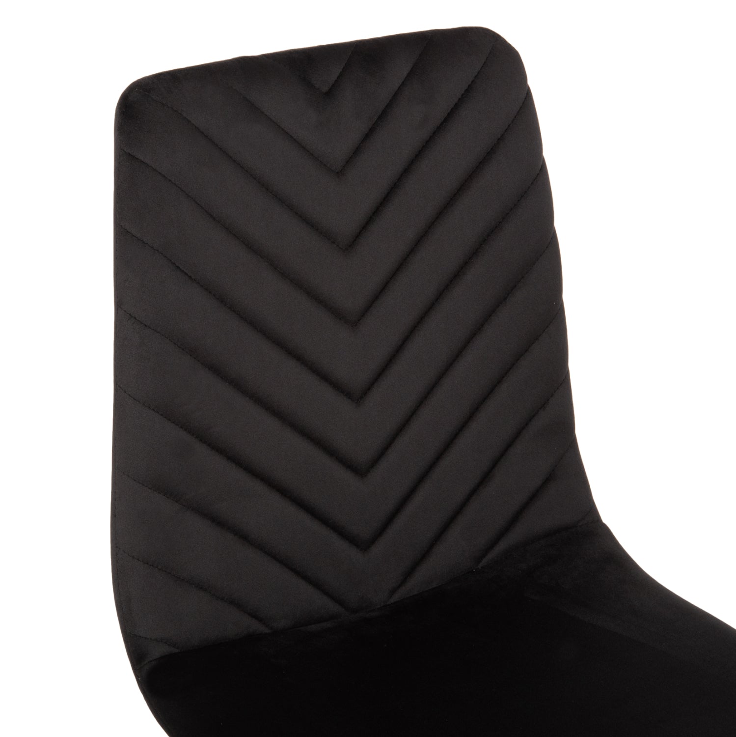 Стол Латрел черен цвят  43x54x88