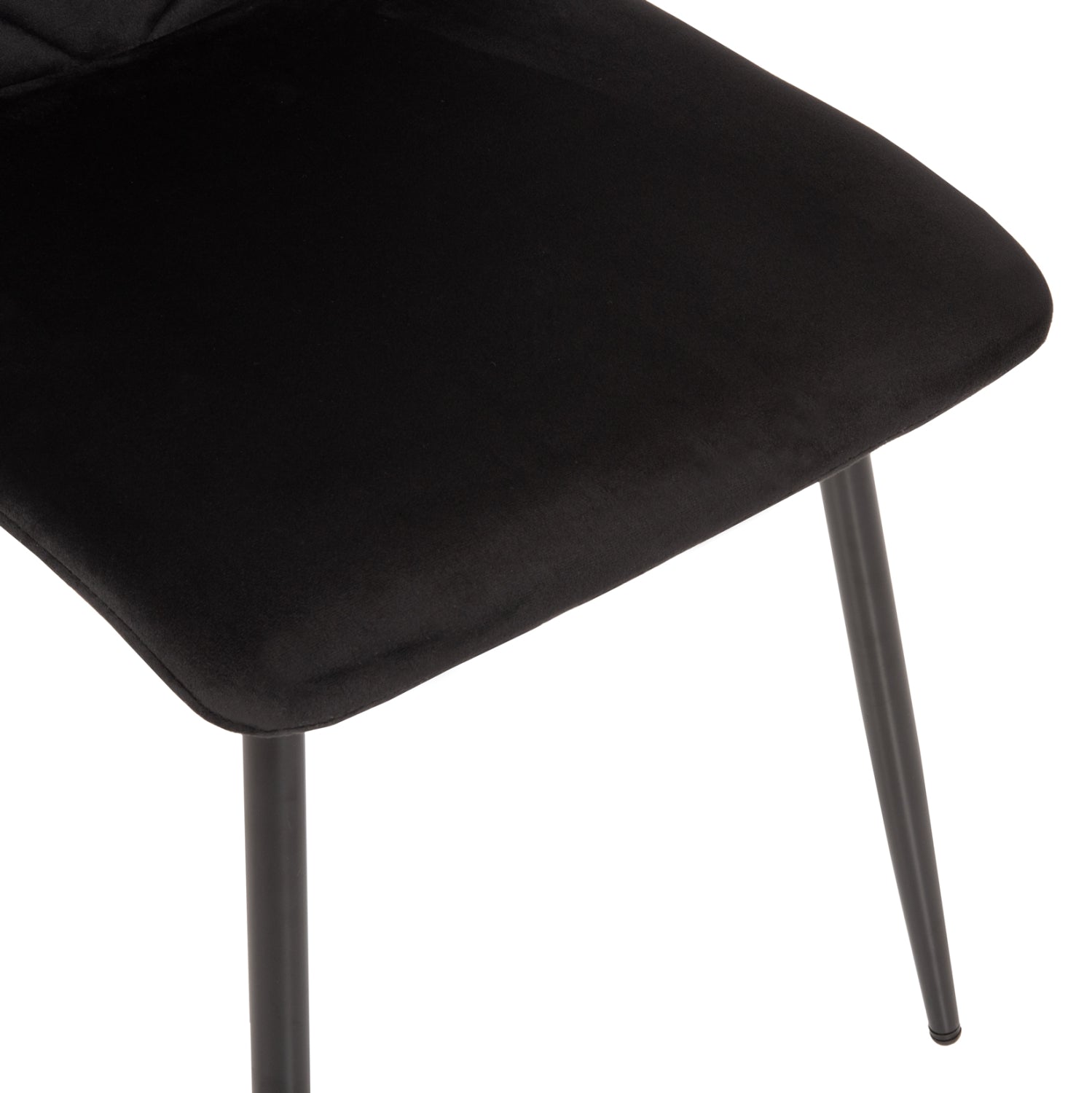 Стол Латрел черен цвят  43x54x88