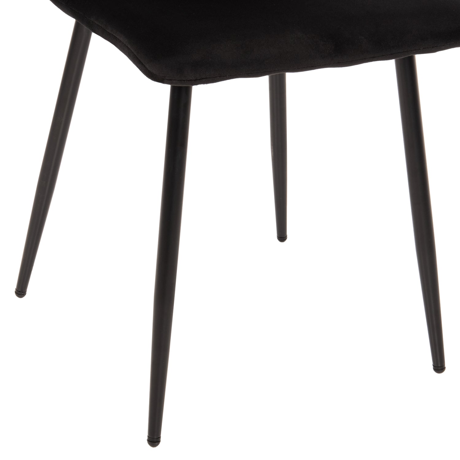 Стол Латрел черен цвят  43x54x88