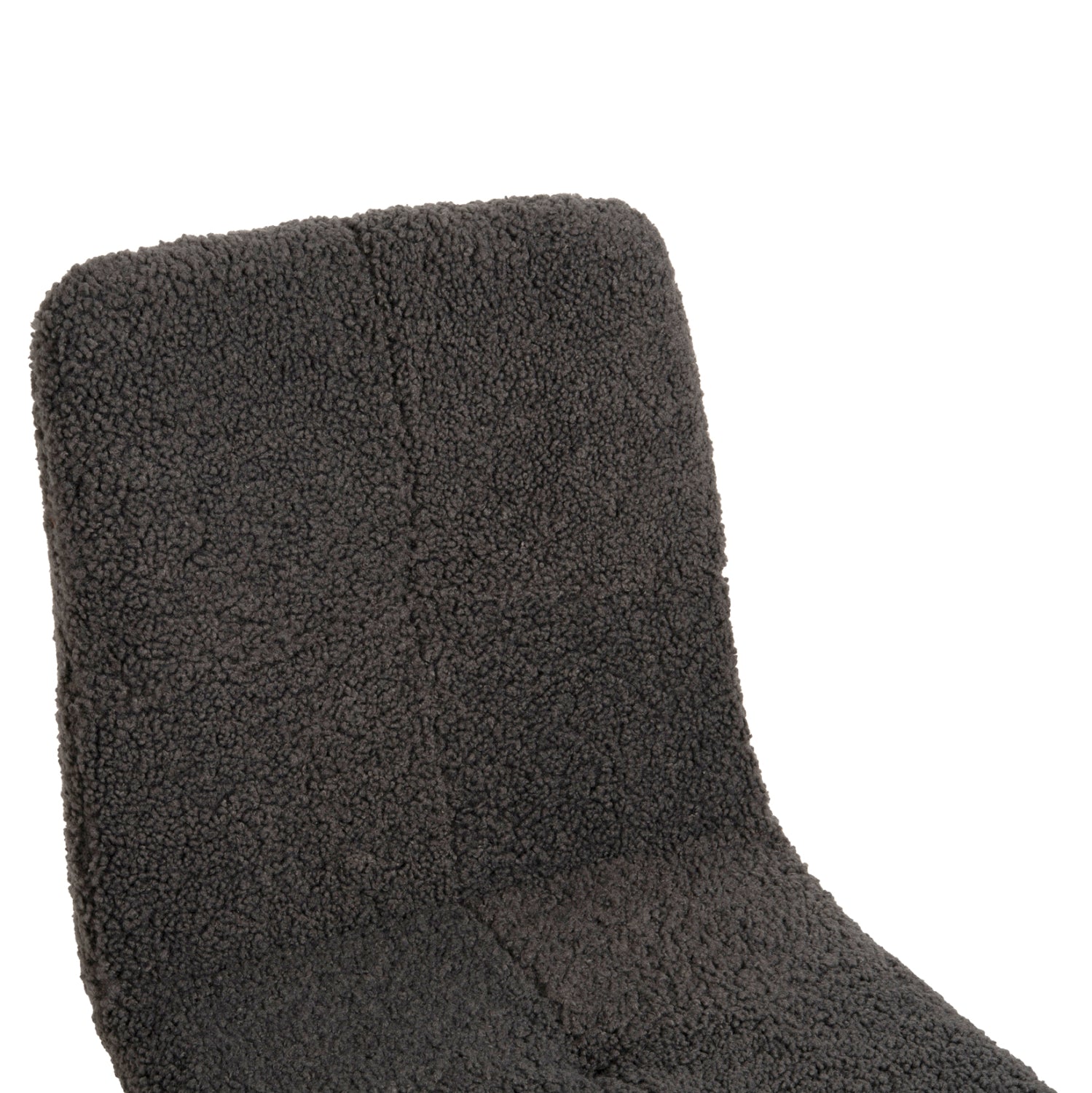 Стол  SHELLY  букле сив цвят