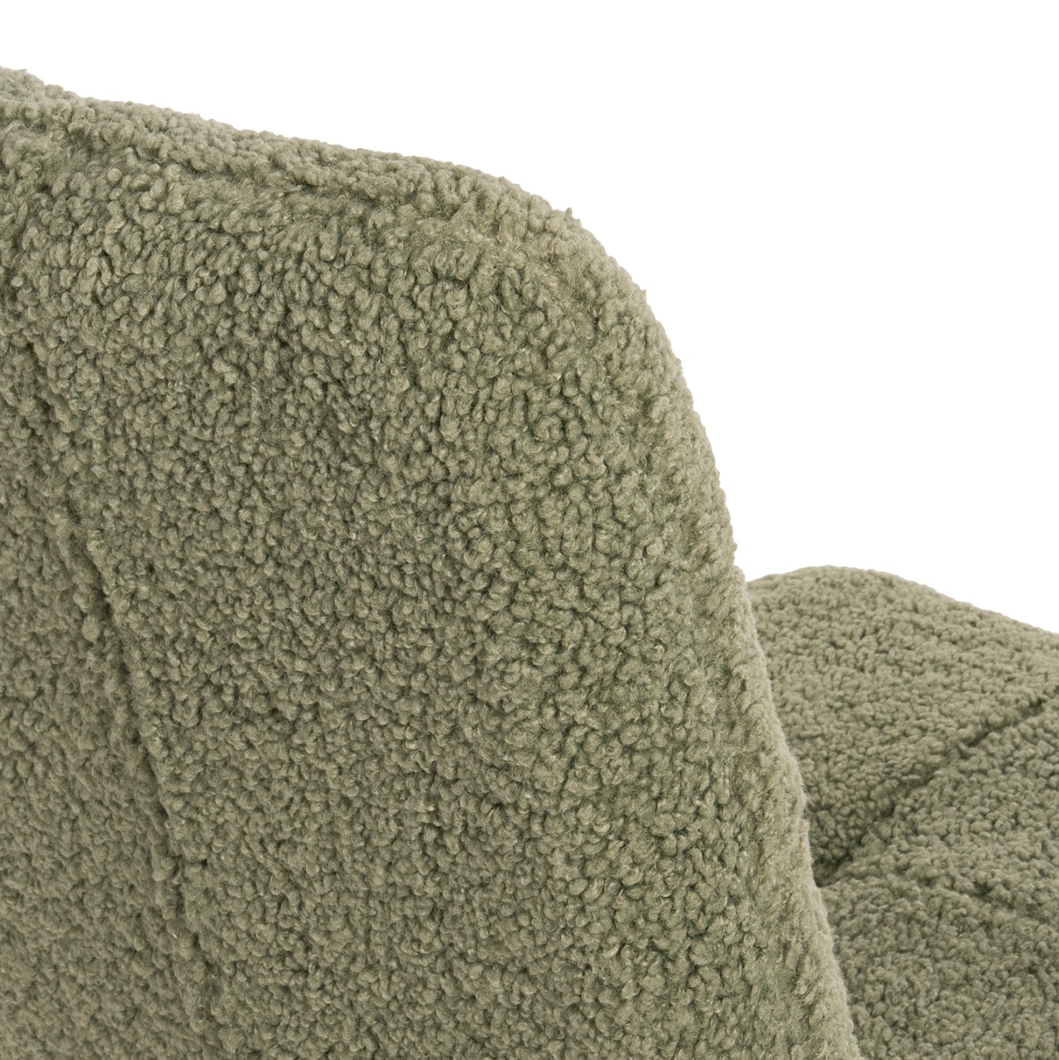 Стол  SHELLY букле цвят шам фъстък