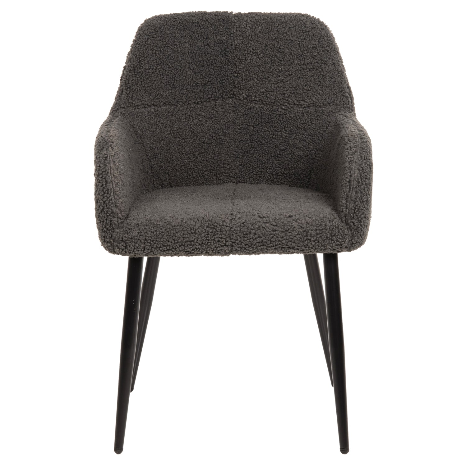 Кресло  SHELLY  букле сив цвят