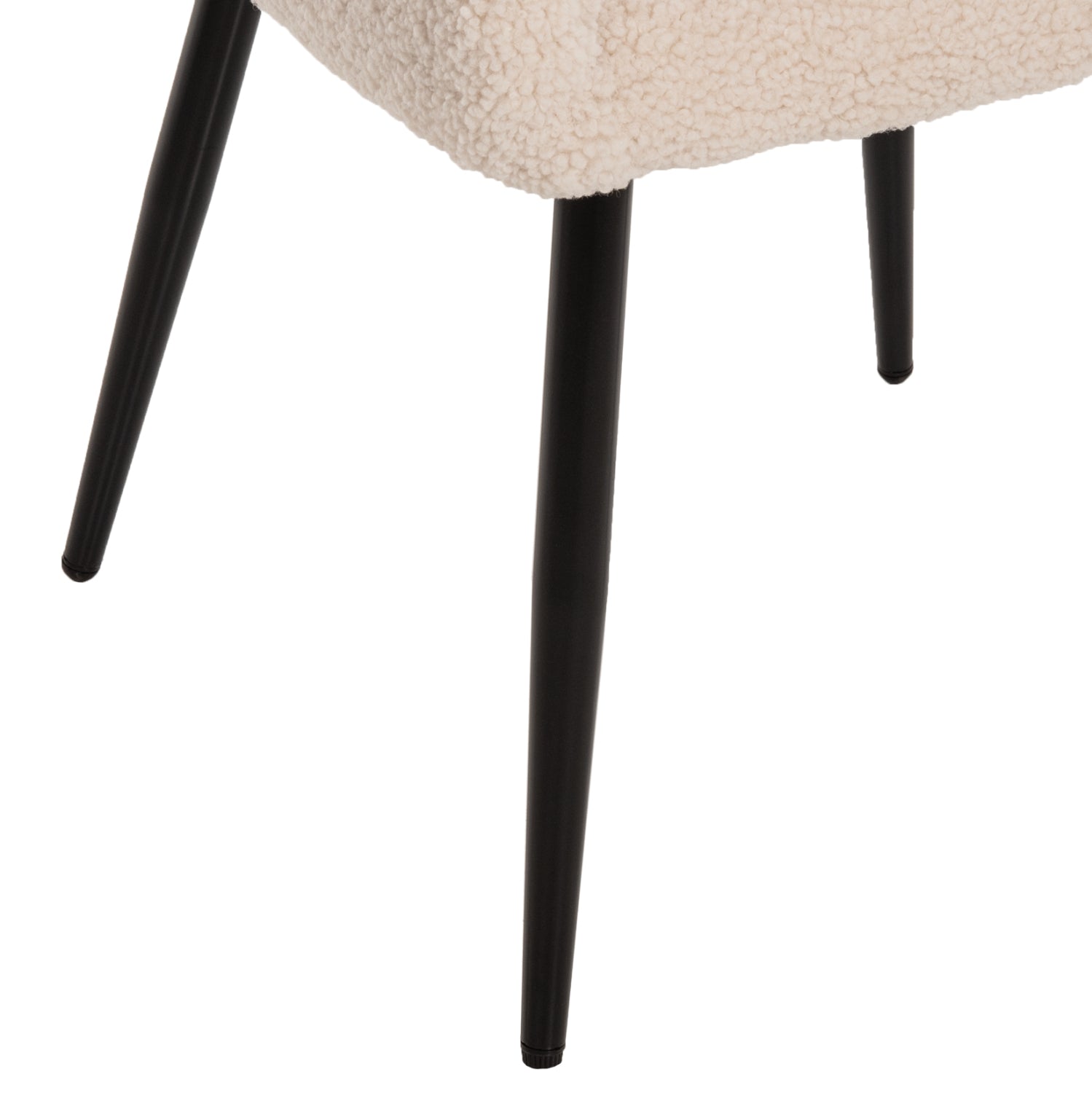 Кресло  SHELLY букле цвят екрю