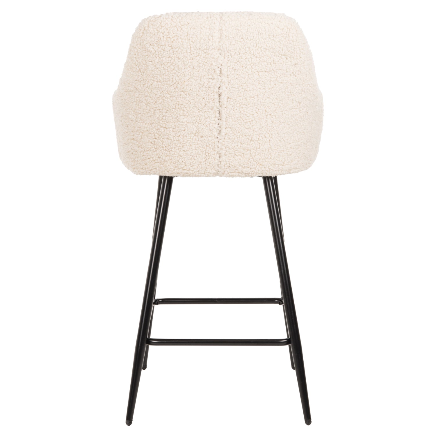 Бар стол  STRIKE букле цвят екрю  50x50x94.5см.