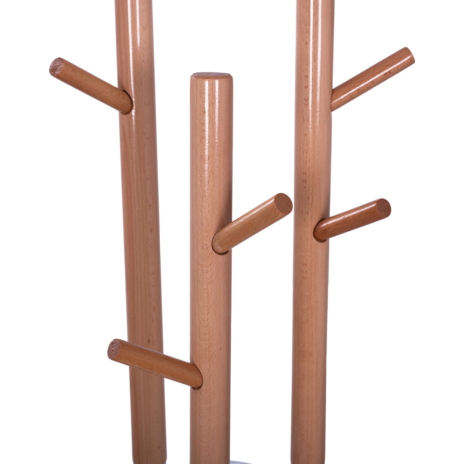 Закачалка дърво/ бял метал цвят Φ37X173