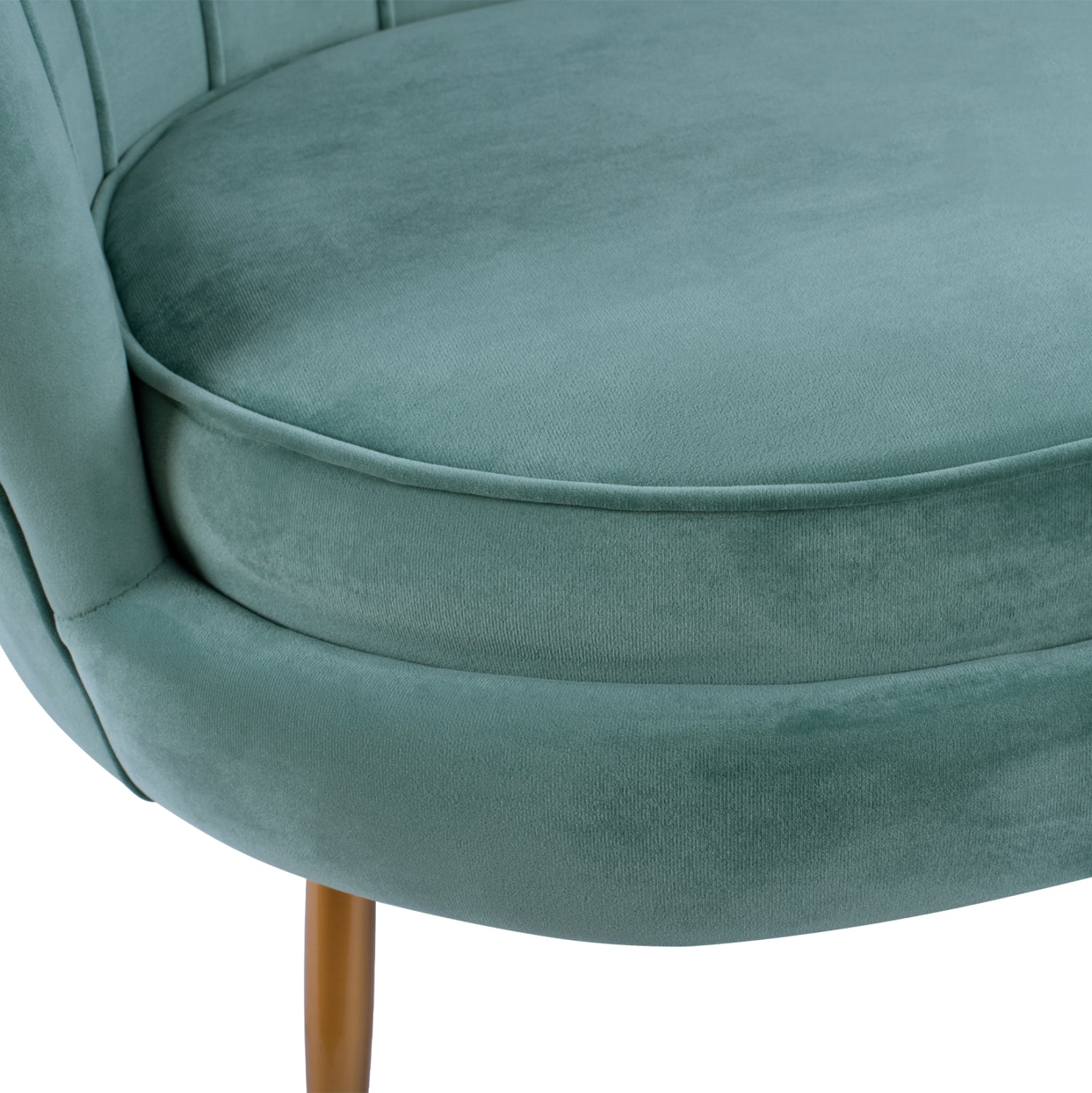 Канапе шел голд кадифецвят тюркоаз