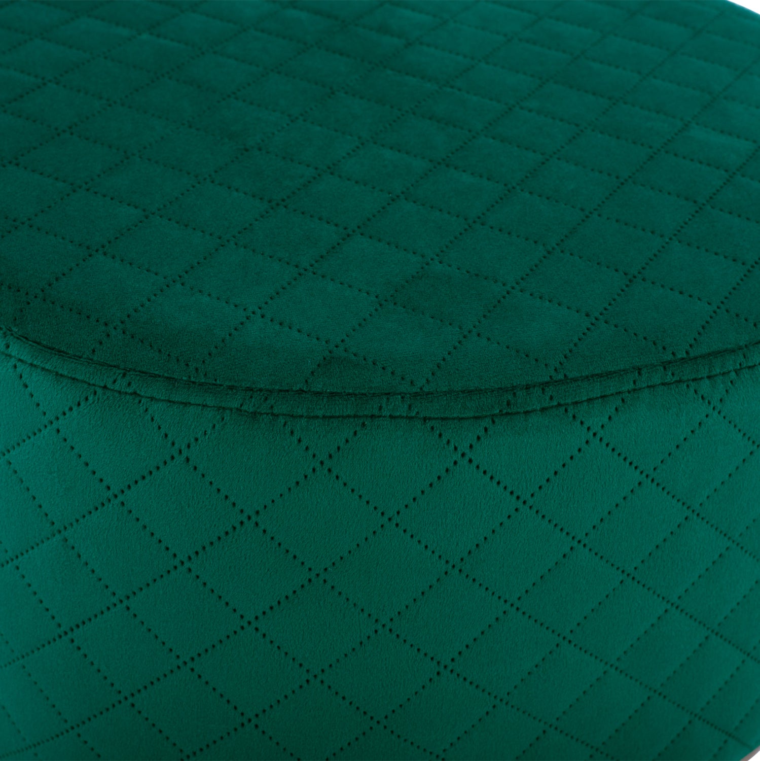Табуретка Синта зелен цвят кадифе  42x42x38