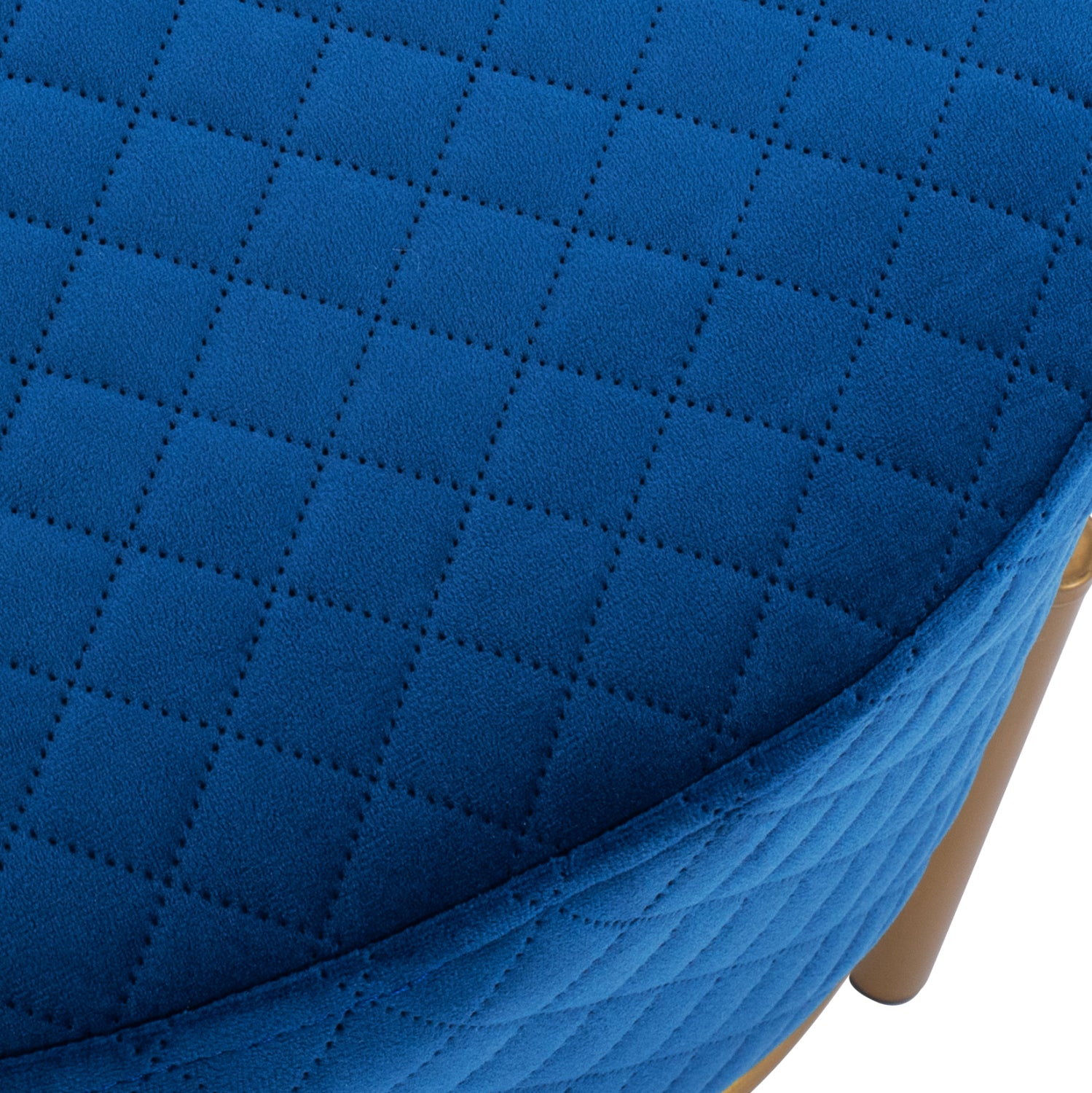 Табуретка Синта син цвят кадифе  42x42x38