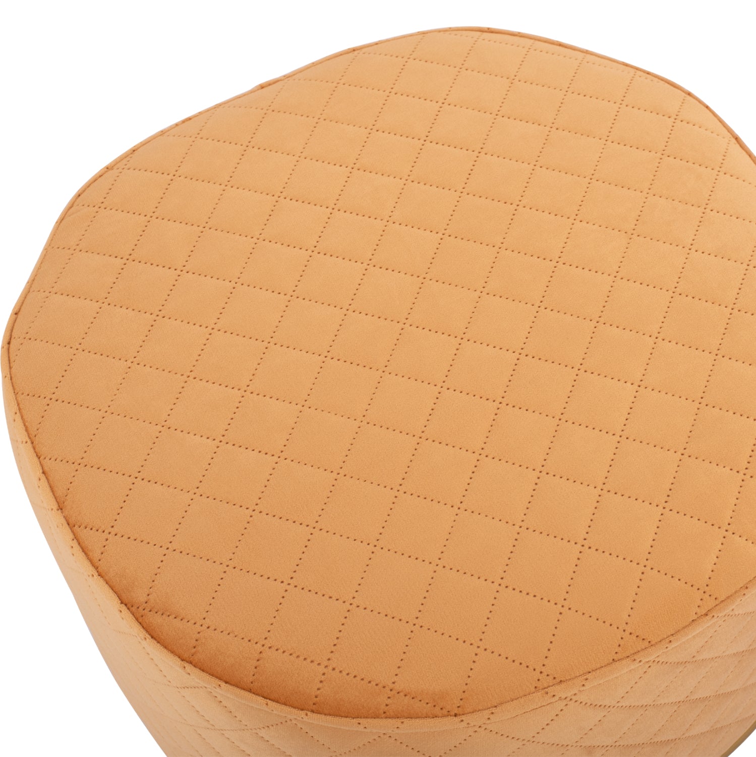 Табуретка Синта златист цвят  кадифе 42x42x38