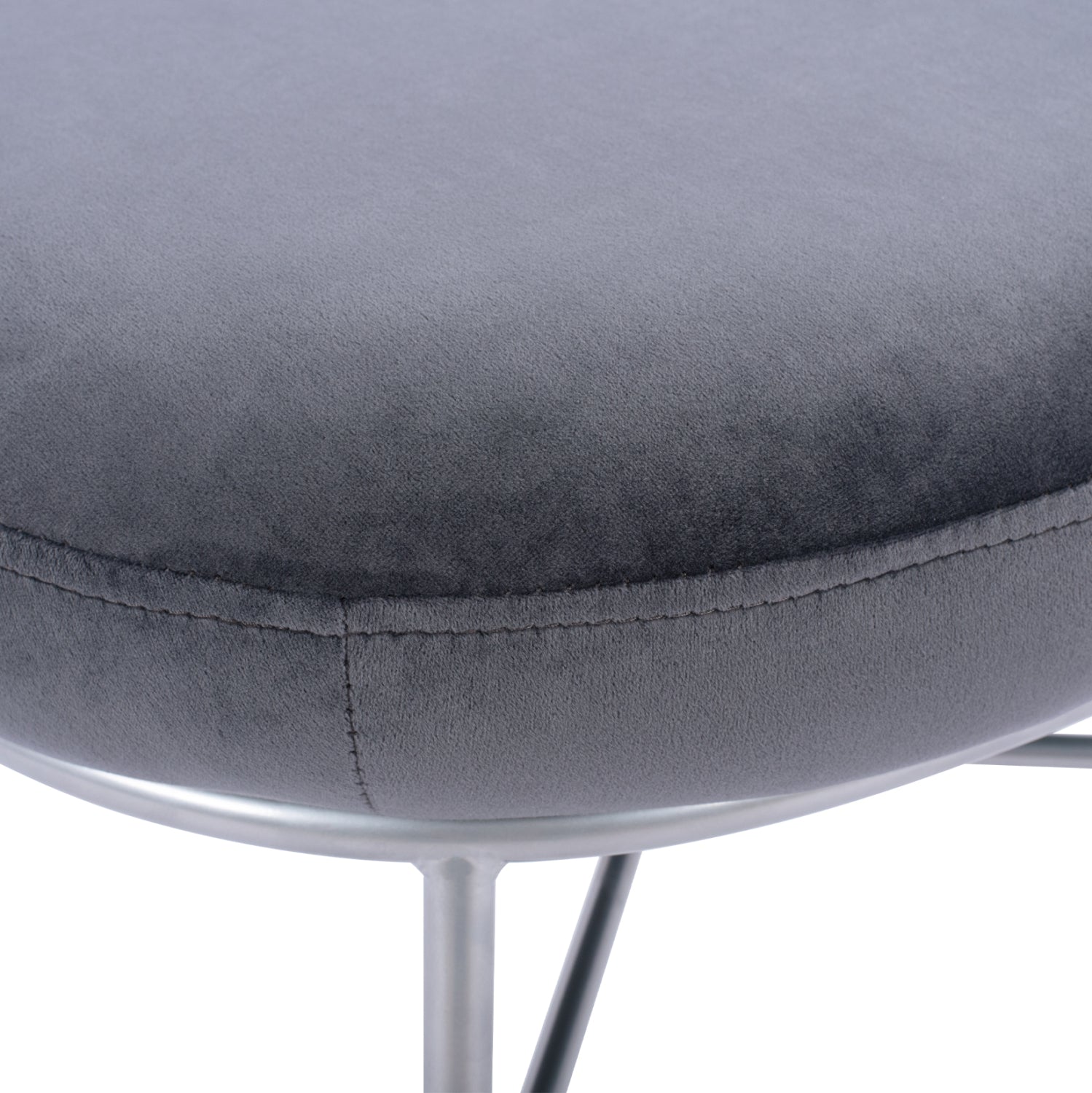 Табуретка Труди  сив цвят  56x47x40