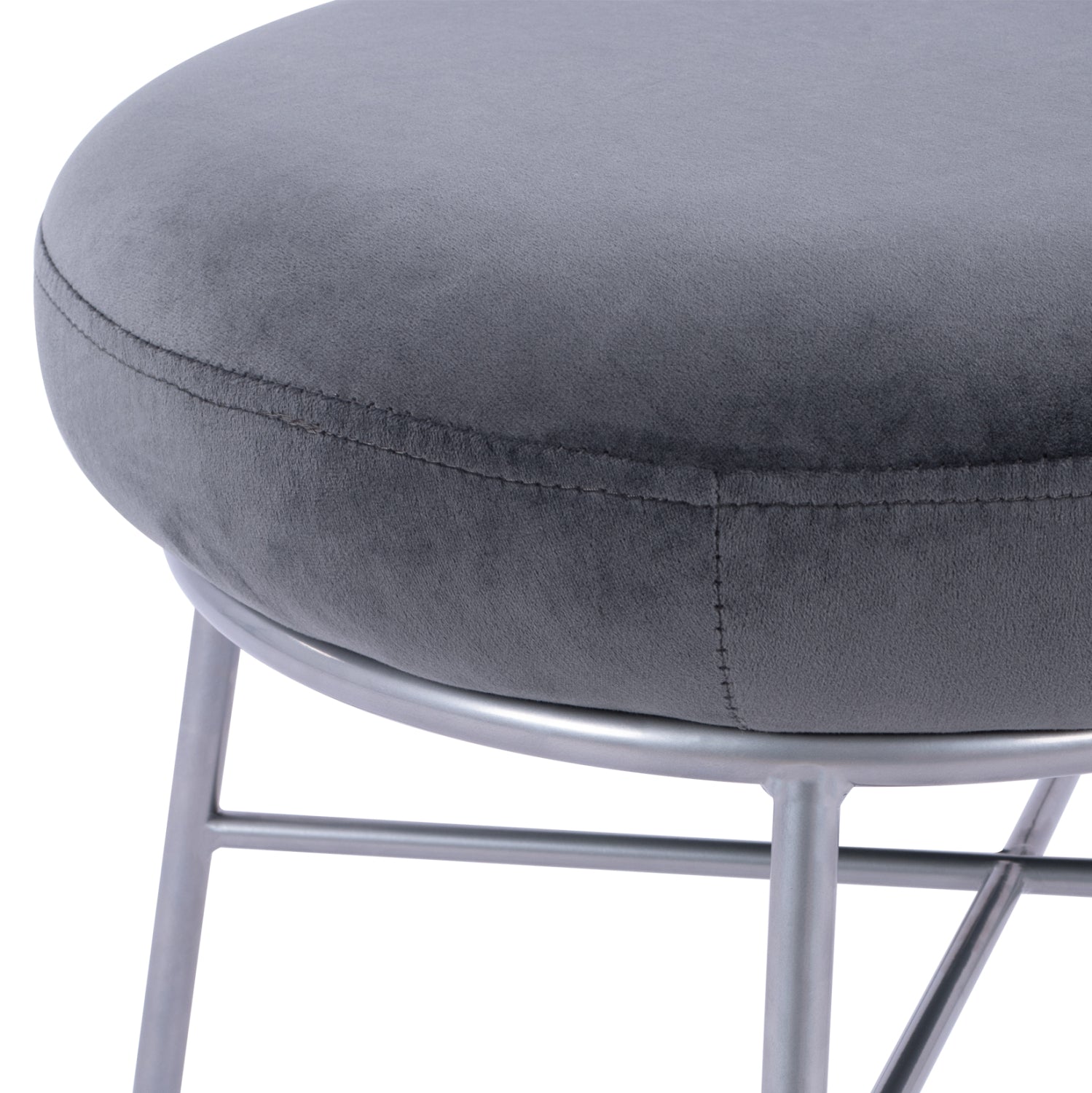 Табуретка Труди  сив цвят  56x47x40