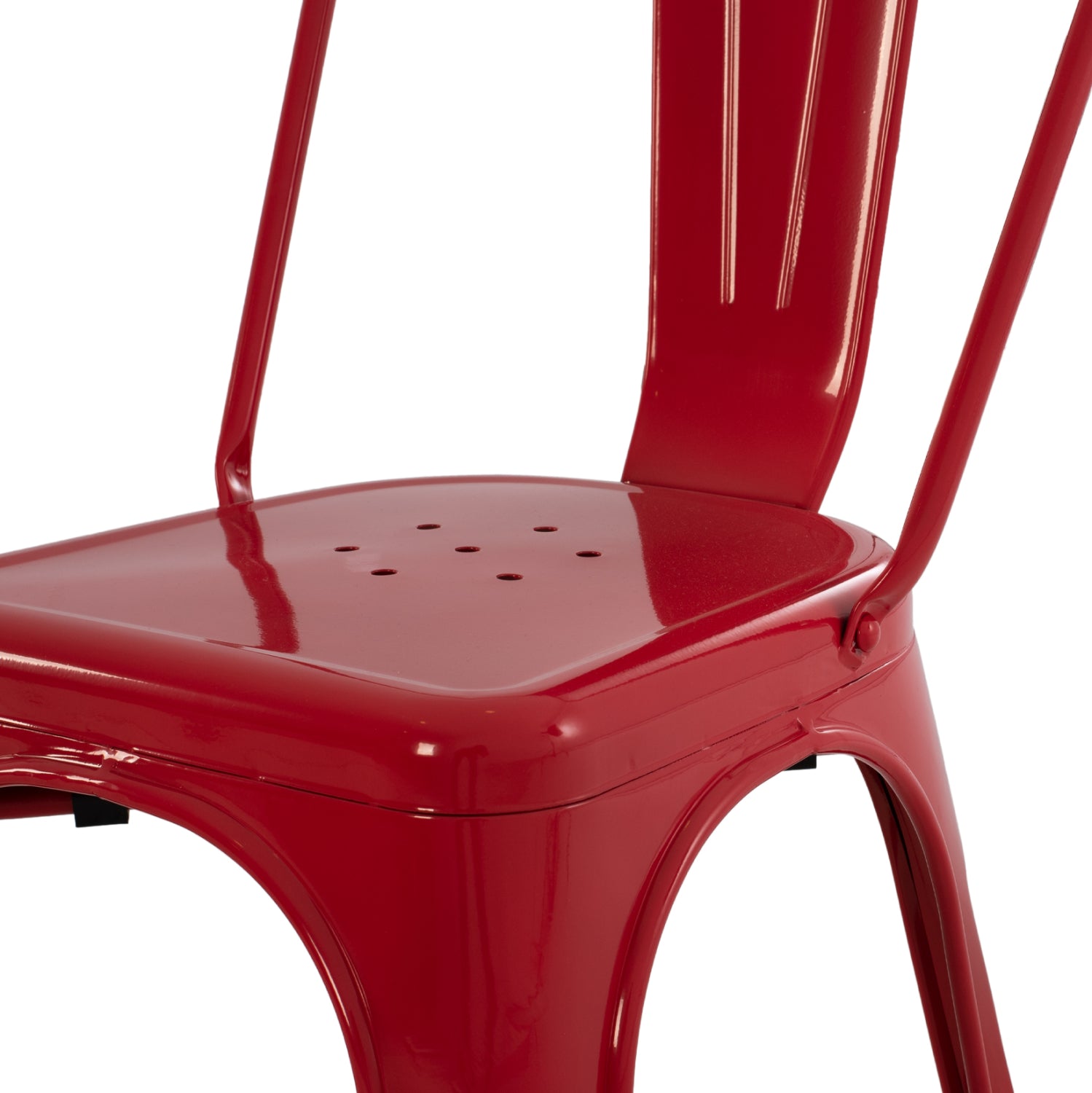 Метален стол Мелита про червен 44x47x845см