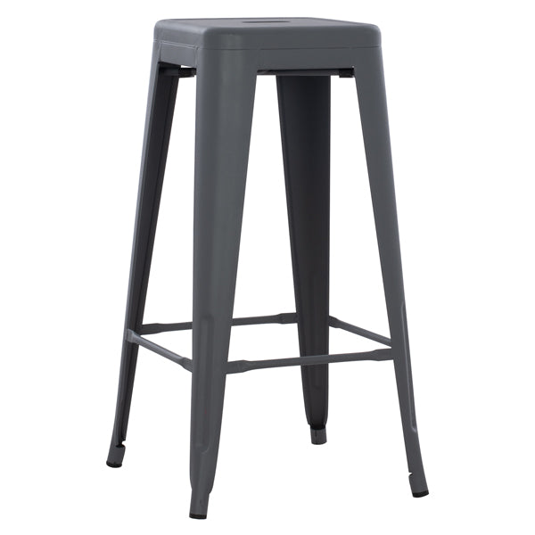 Бар стол MELITA  тъмно сив мат  43x43x78