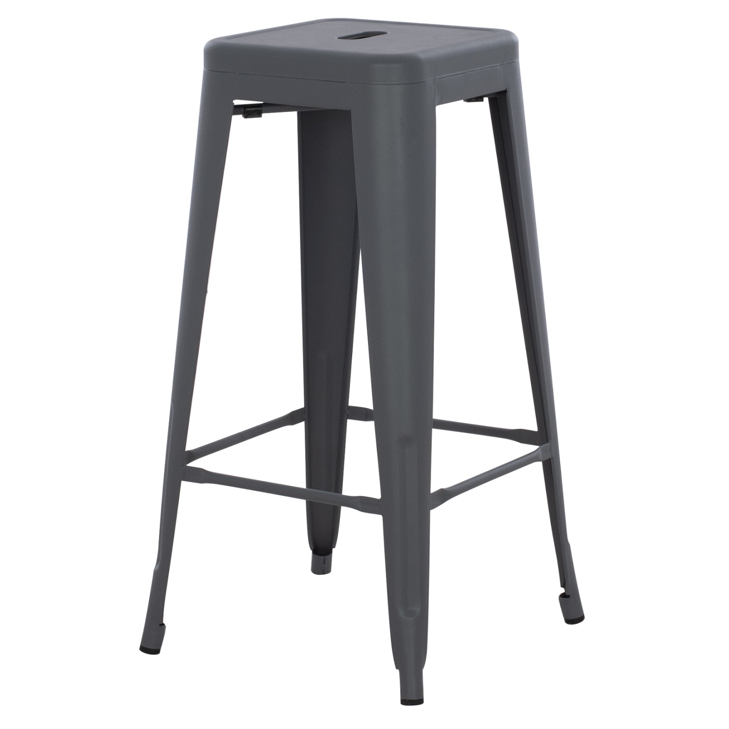 Бар стол MELITA  тъмно сив мат  43x43x78