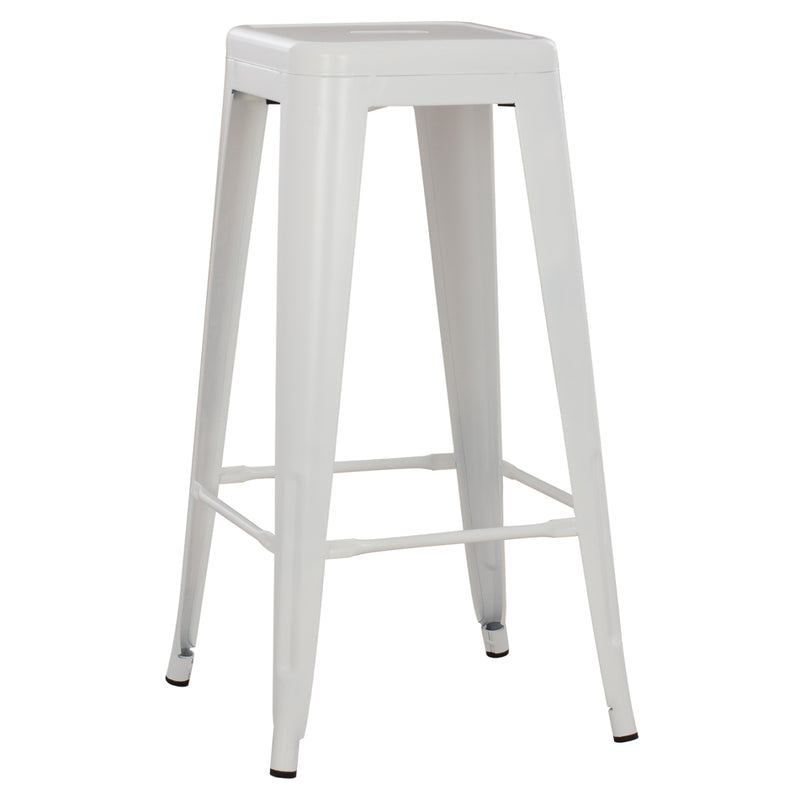 Бар стол MELITA  бял мат  43x43x78
