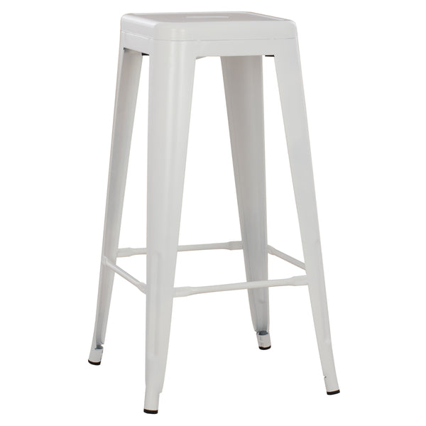 Бар стол MELITA  бял мат  43x43x78