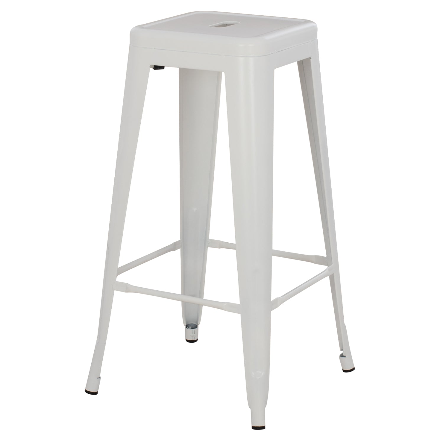 Бар стол MELITA  PRO в матов бял цвят 43x43x78см