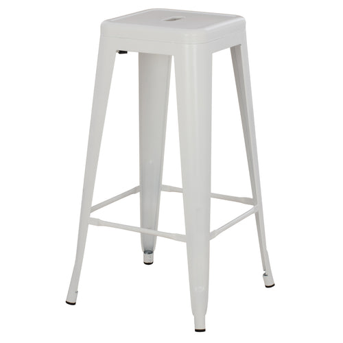 Бар стол MELITA  PRO в матов бял цвят 43x43x78см