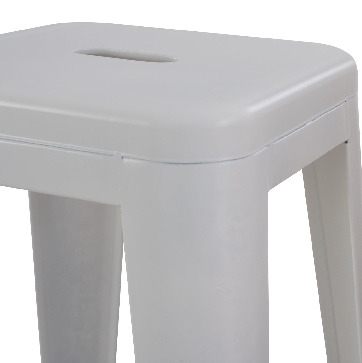 Бар стол MELITA  PRO в матов бял цвят 43x43x78см