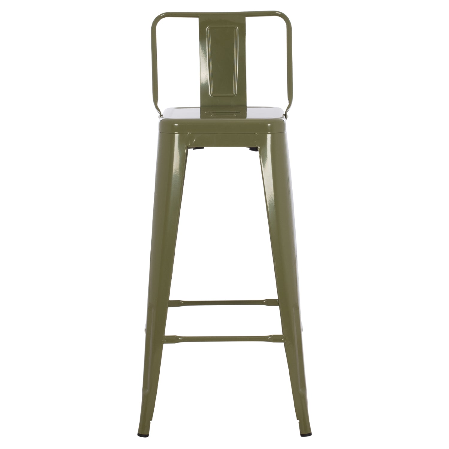 Бар стол MELITA  PRO в матов бял цвят 43x43x78см