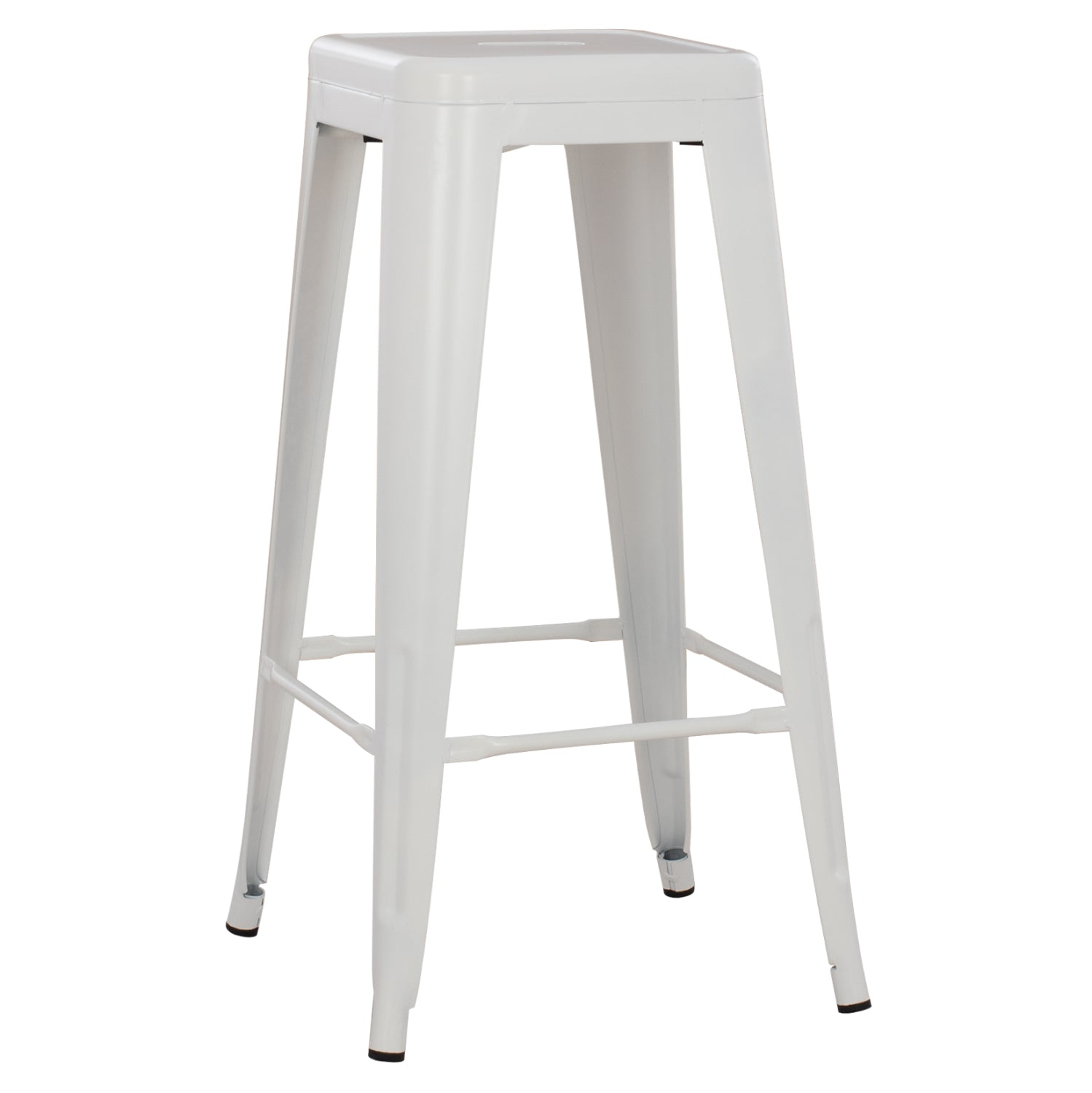 Бар стол MELITA  PRO в матов бял цвят 43x43x78см
