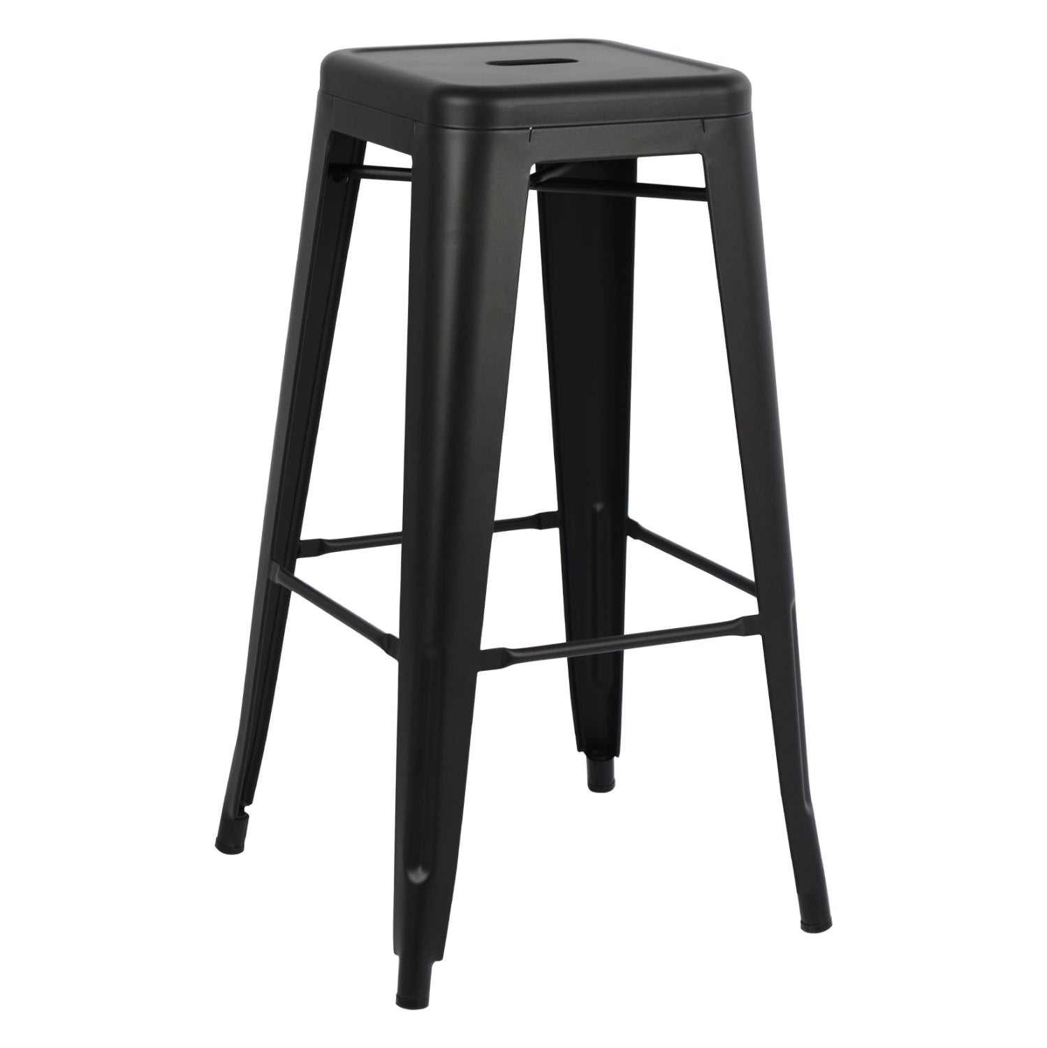 Бар стол MELITA-PRO в матов черен цвят 43x43x78см