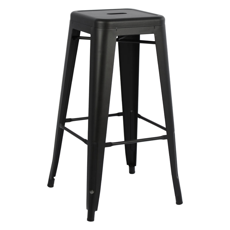 Бар стол MELITA-PRO в матов черен цвят 43x43x78см