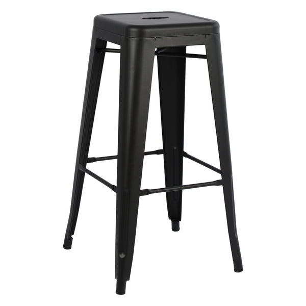 Бар стол MELITA-PRO в матов черен цвят 43x43x78см
