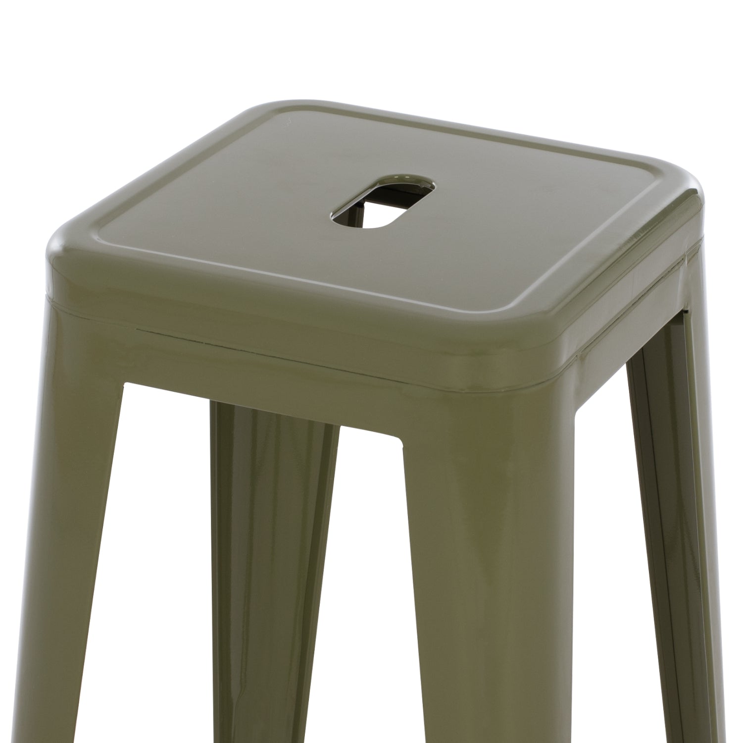 Бар стол MELITA PRO цвят тъмна маслина 43x43x78