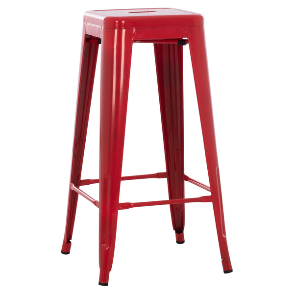 Бар стол MELITA  PRO в червено 43x43x78см