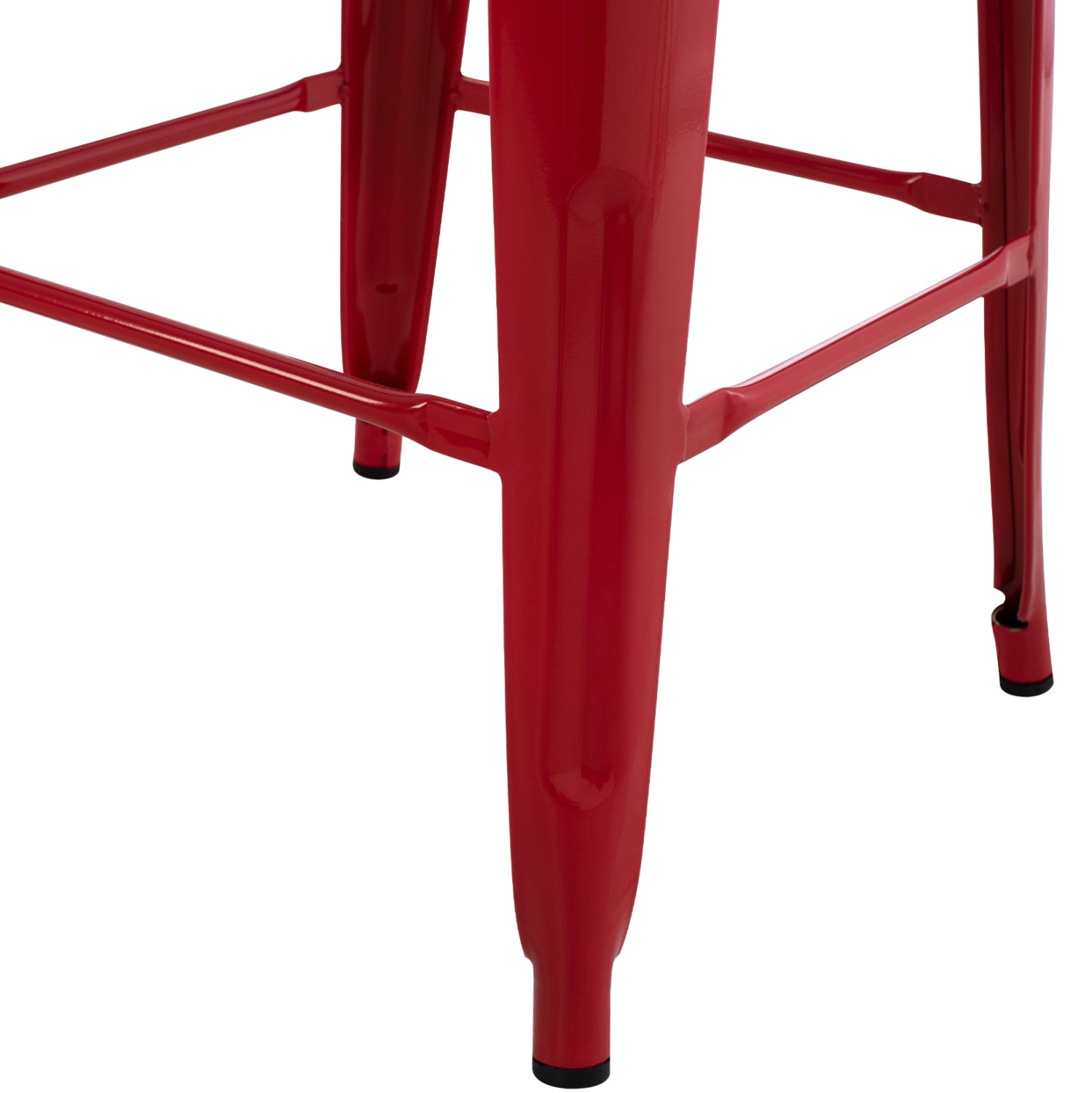 Бар стол MELITA  PRO в червено 43x43x78см