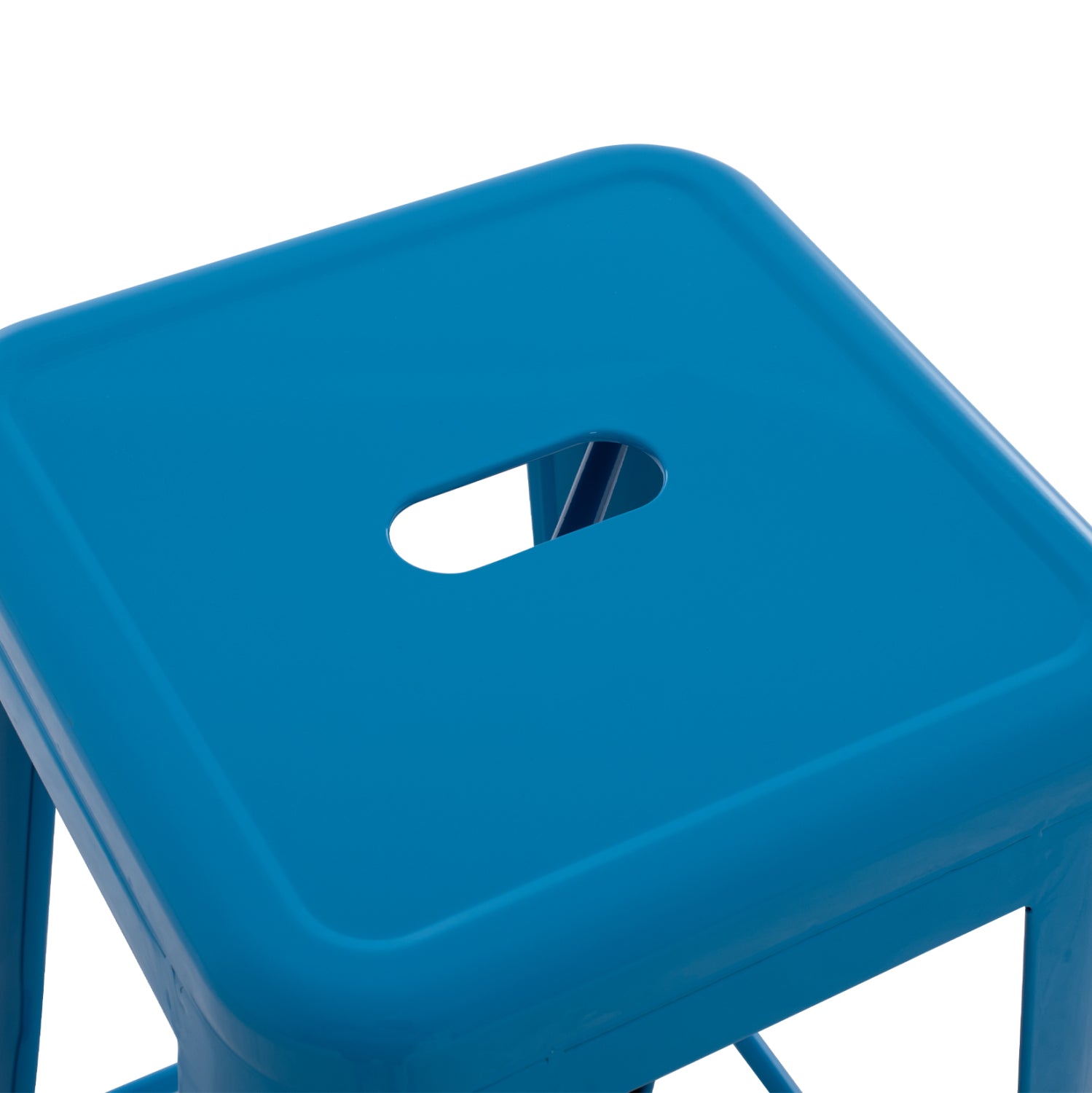 Бар стол Мелита  PRO  син цвят 43x43x78см