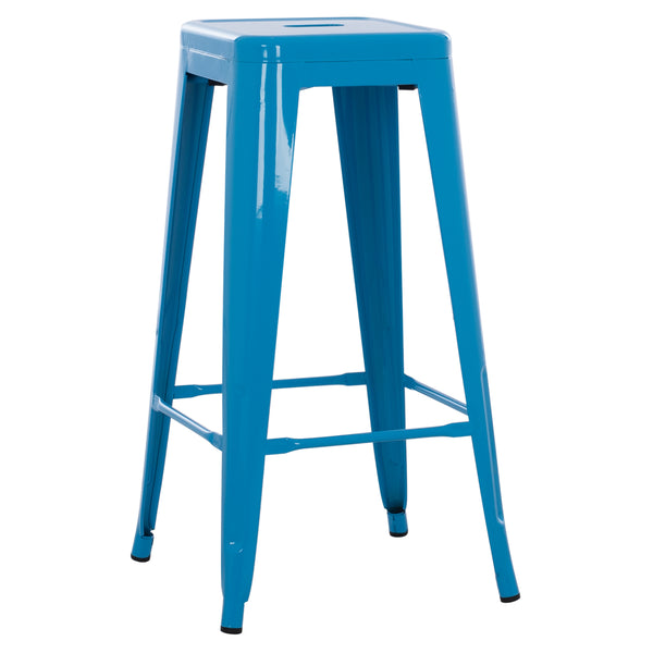 Бар стол  MELITA  PRO  син цвят 43x43x78см