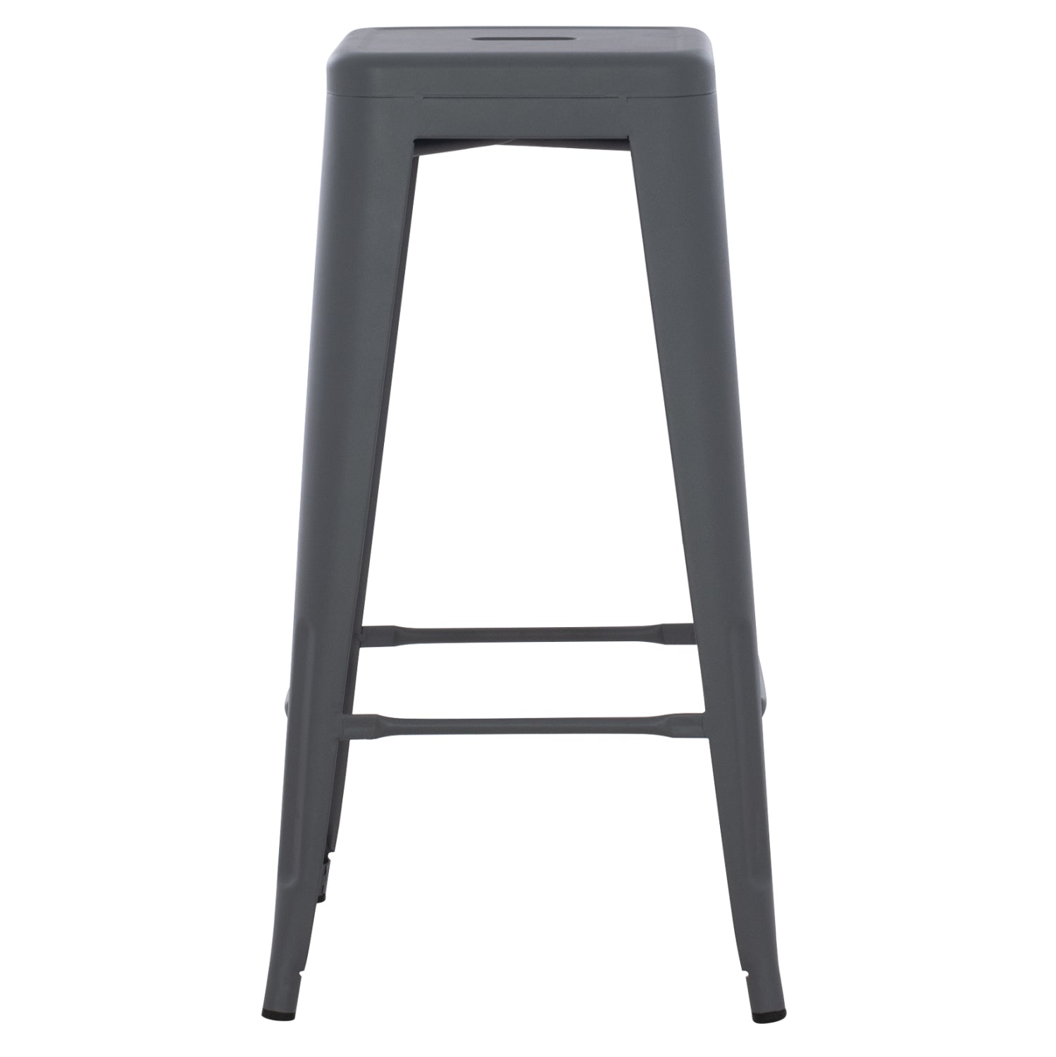 Бар стол MELITA про в тъмно сив цвят 43x43x78см